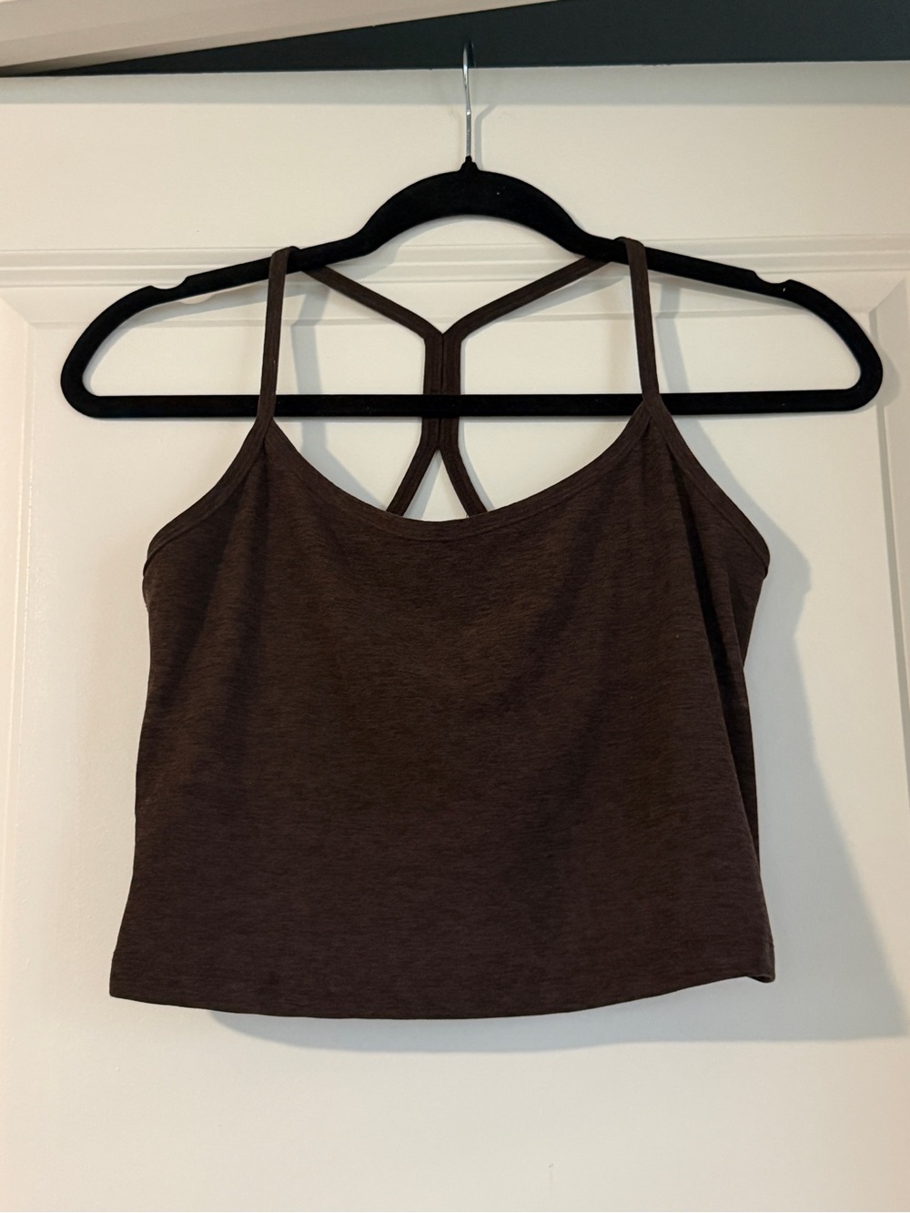 Beyond Yoga Women’s Large Brown Strappy Racerback Tank Top
